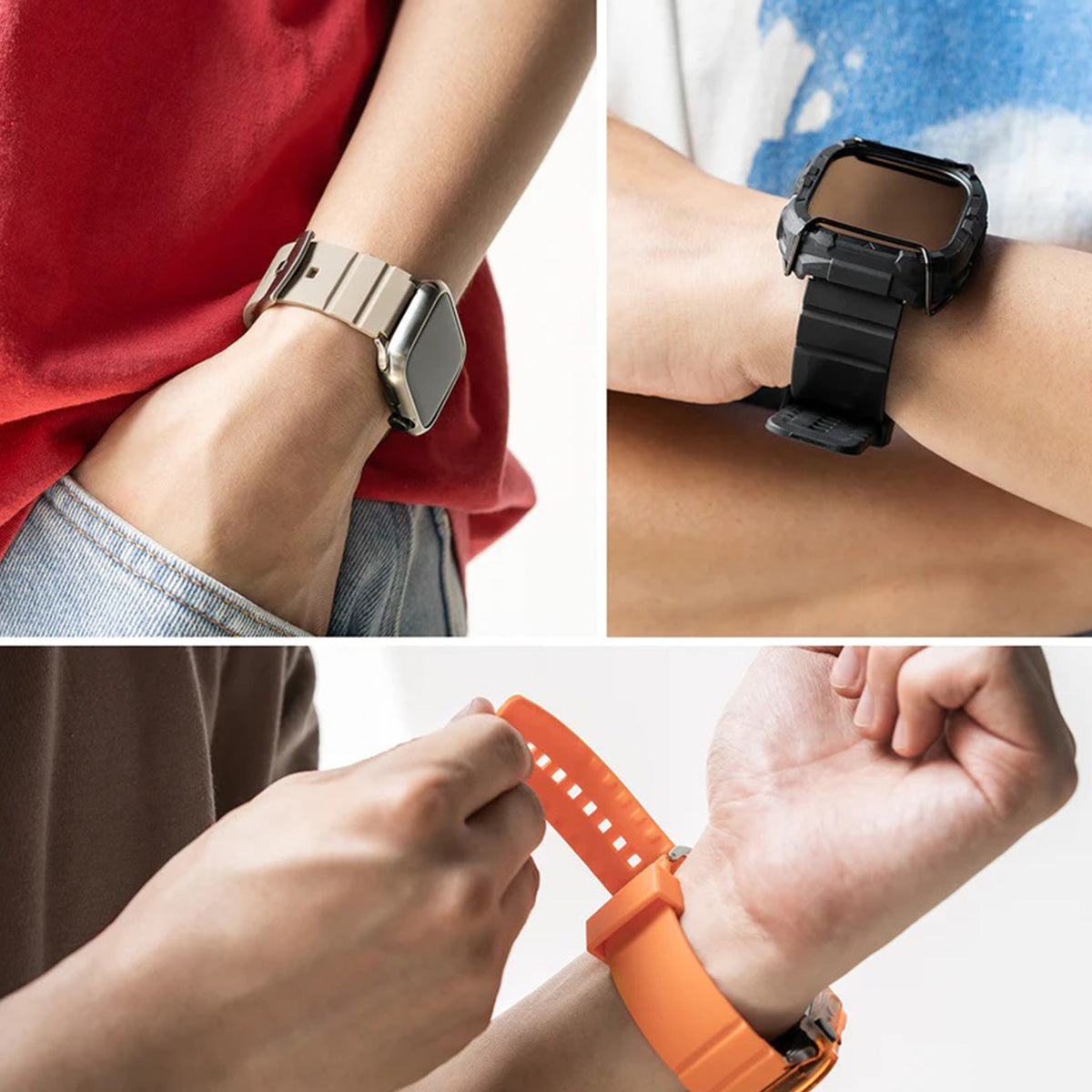 Ringke Rubber One Bold Apple Watch Band for Apple Watch (44/45/49mm) - XtraSure | Apple Authorized Reseller in Myanmar