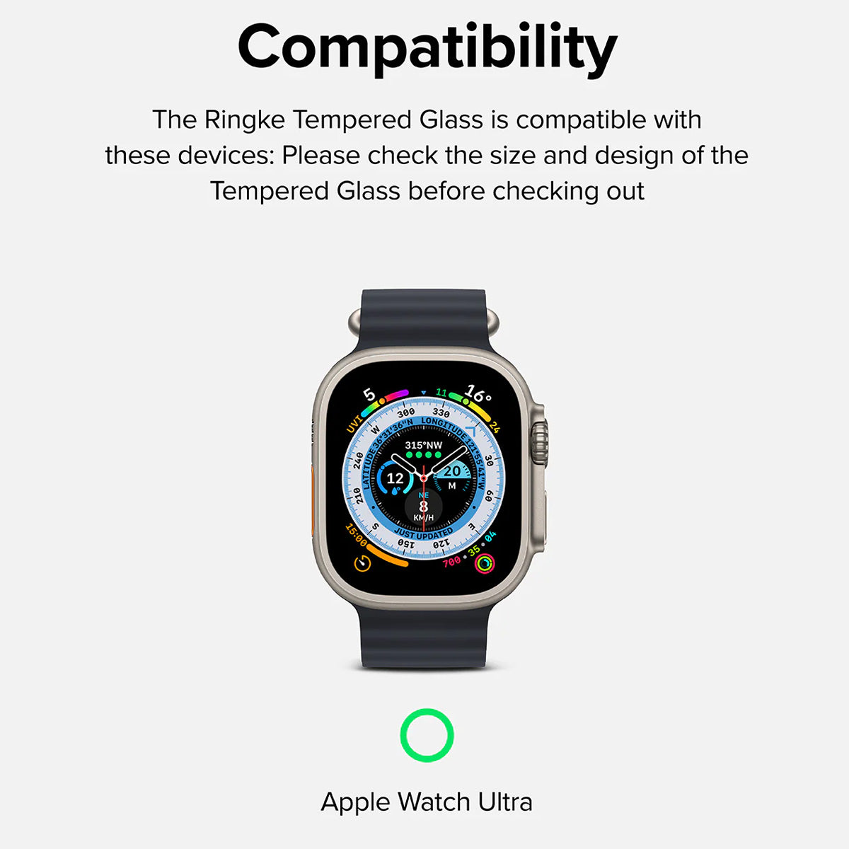 Ringke Screen Protector for Apple Watch 49mm (Clear)