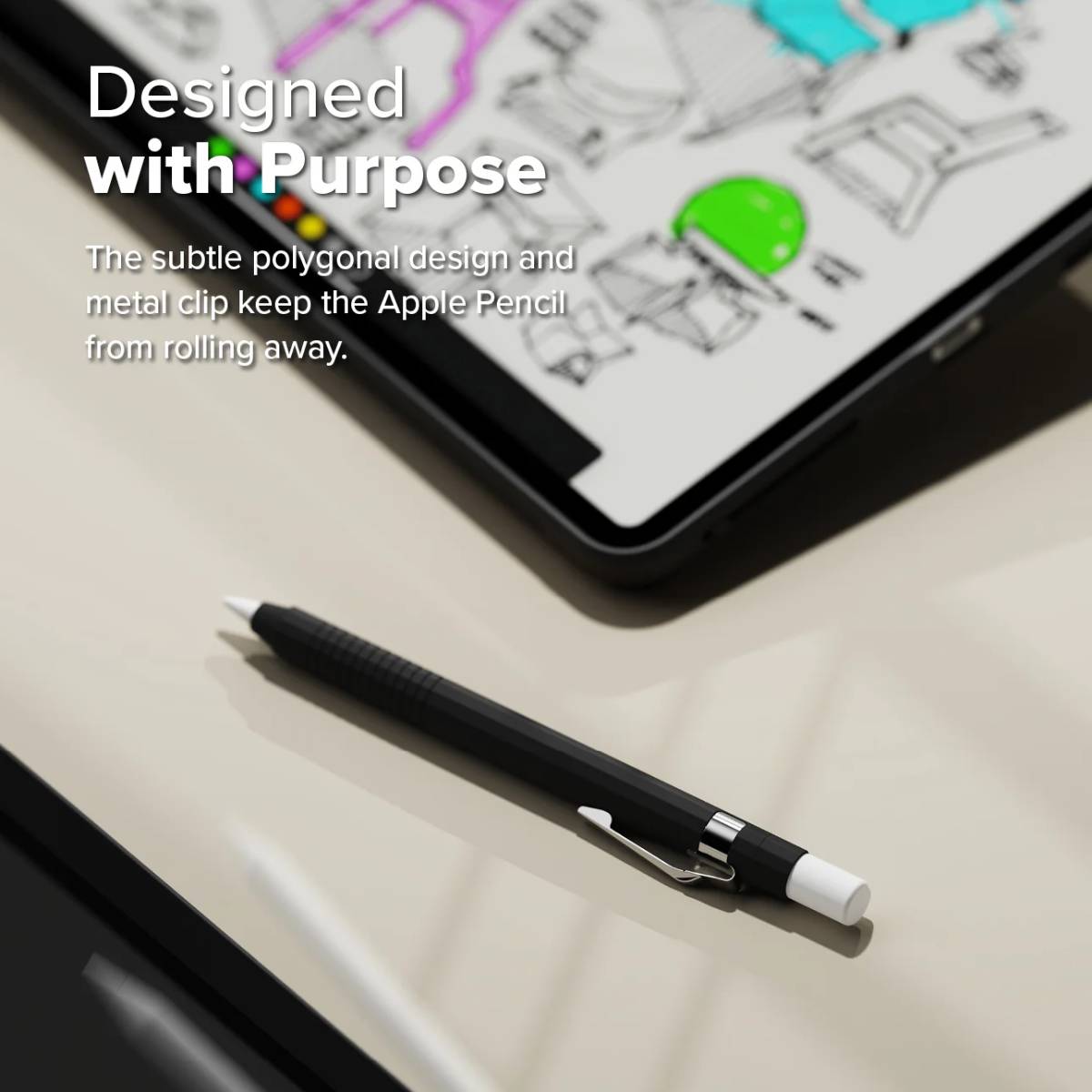 Ringke Silicone Drafting Pencil Case for Apple Pencil 2 & Pro