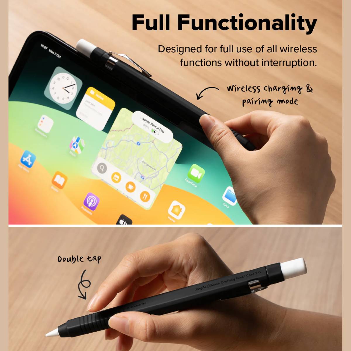 Ringke Silicone Drafting Pencil Case for Apple Pencil 2 & Pro