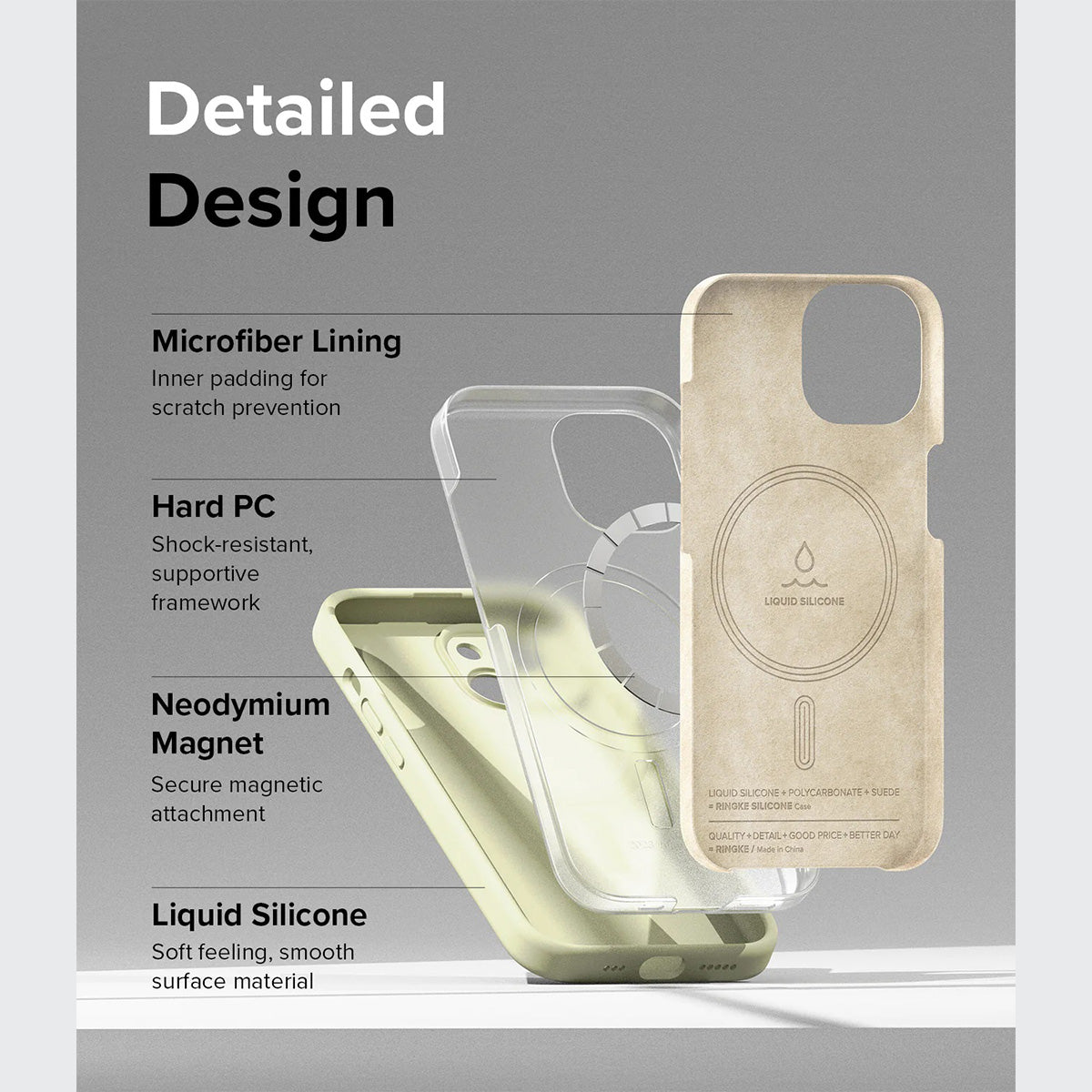 Ringke Silicone Magnetic Case for iPhone 15 Series - XtraSure | Apple Authorized Reseller in Myanmar