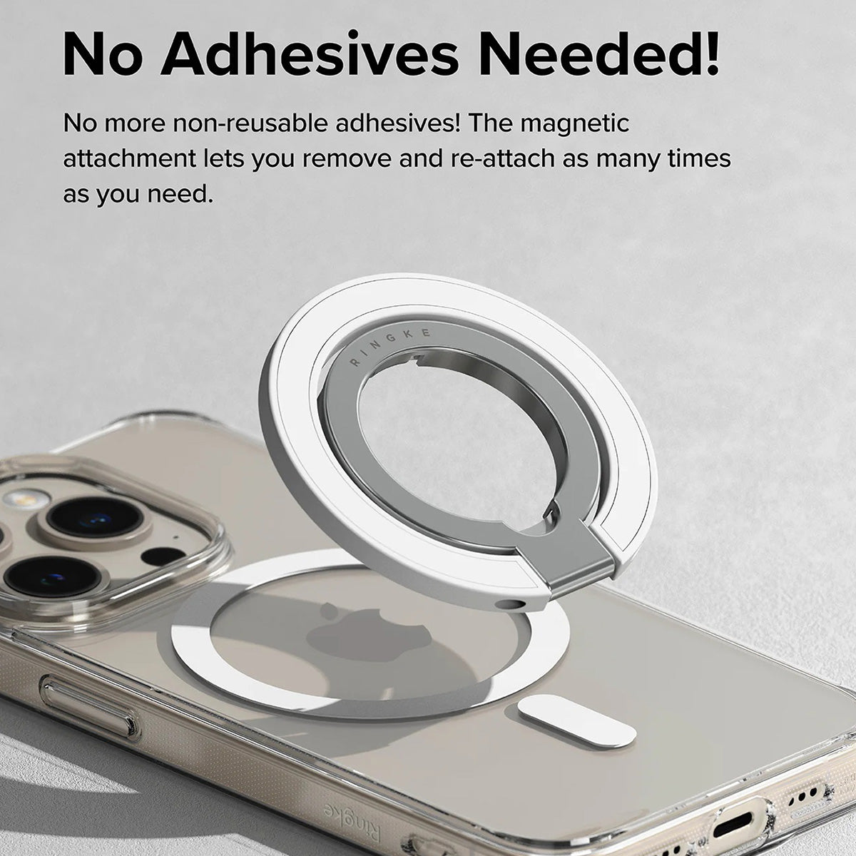 Ringke Smart Ring Magnetic (White) - XtraSure | Apple Authorized Reseller in Myanmar