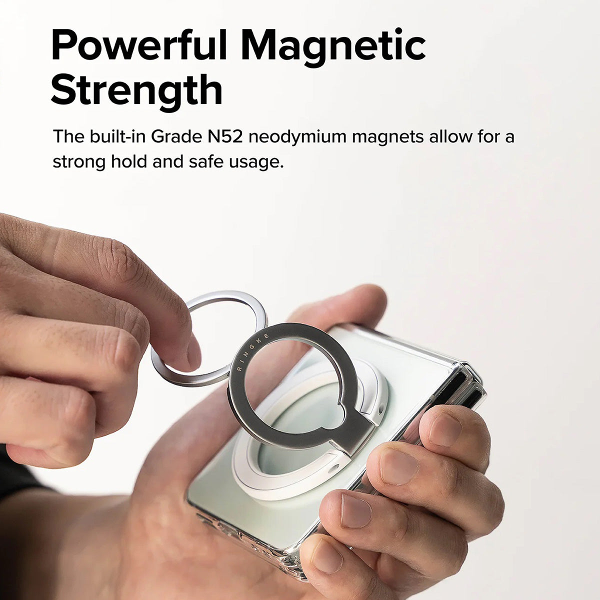 Ringke Smart Ring Magnetic (White) - XtraSure | Apple Authorized Reseller in Myanmar