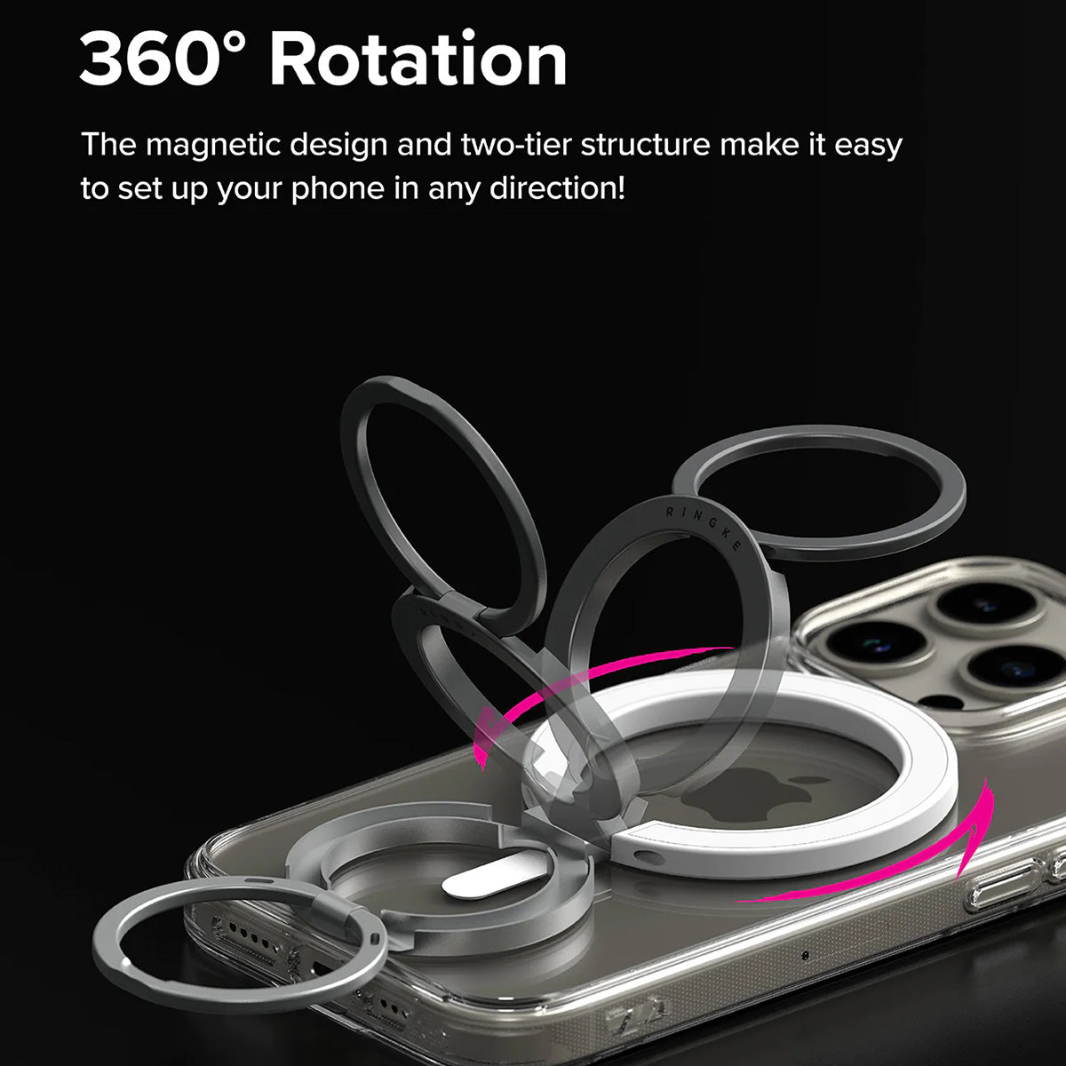 Ringke Smart Ring Magnetic (White) - XtraSure | Apple Authorized Reseller in Myanmar