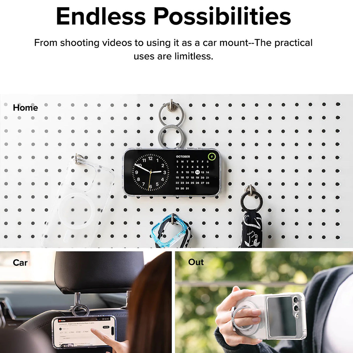 Ringke Smart Ring Magnetic (White) - XtraSure | Apple Authorized Reseller in Myanmar