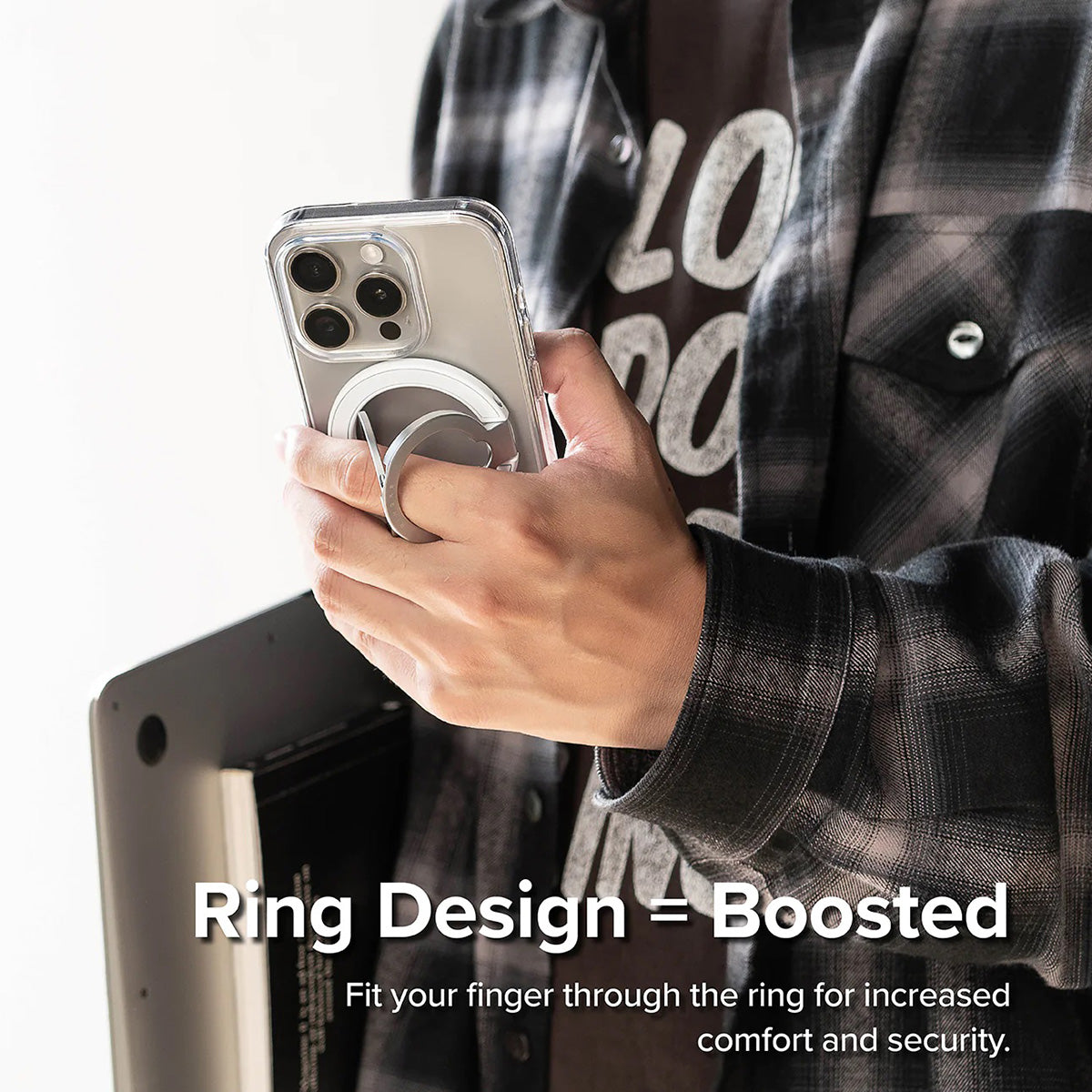 Ringke Smart Ring Magnetic (White) - XtraSure | Apple Authorized Reseller in Myanmar