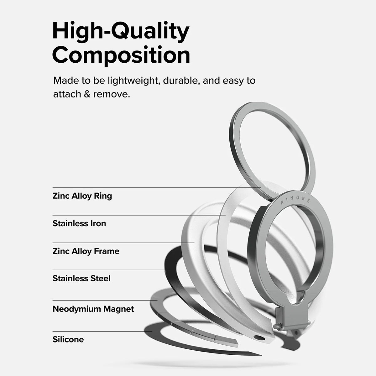 Ringke Smart Ring Magnetic (White) - XtraSure | Apple Authorized Reseller in Myanmar