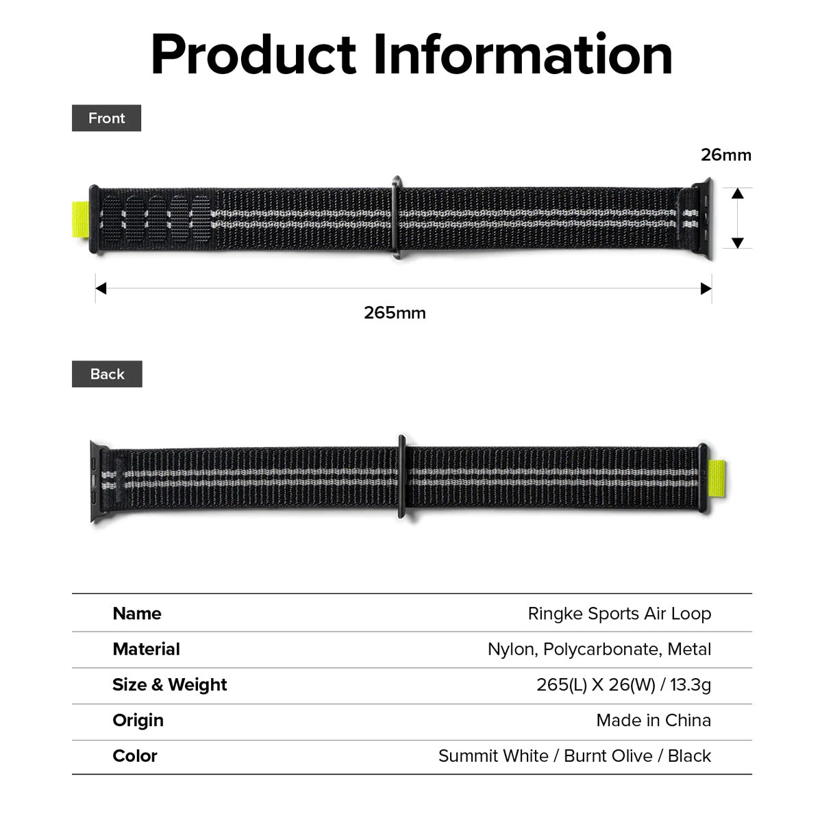 Ringke Sport Air Loop for Apple Watch (42/44/45/46/49mm) - XtraSure | Apple Authorized Reseller in Myanmar