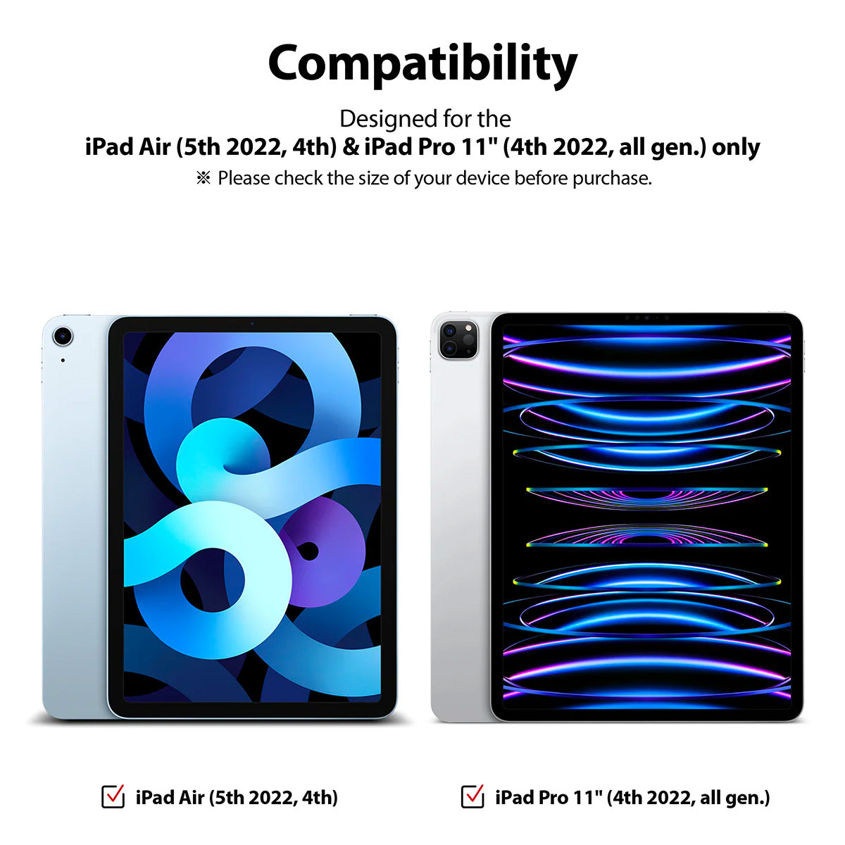 Ringke Tempered Glass for iPad Air 5th/4th/10.9"/iPad Pro 11" - XtraSure | Apple Authorized Reseller in Myanmar