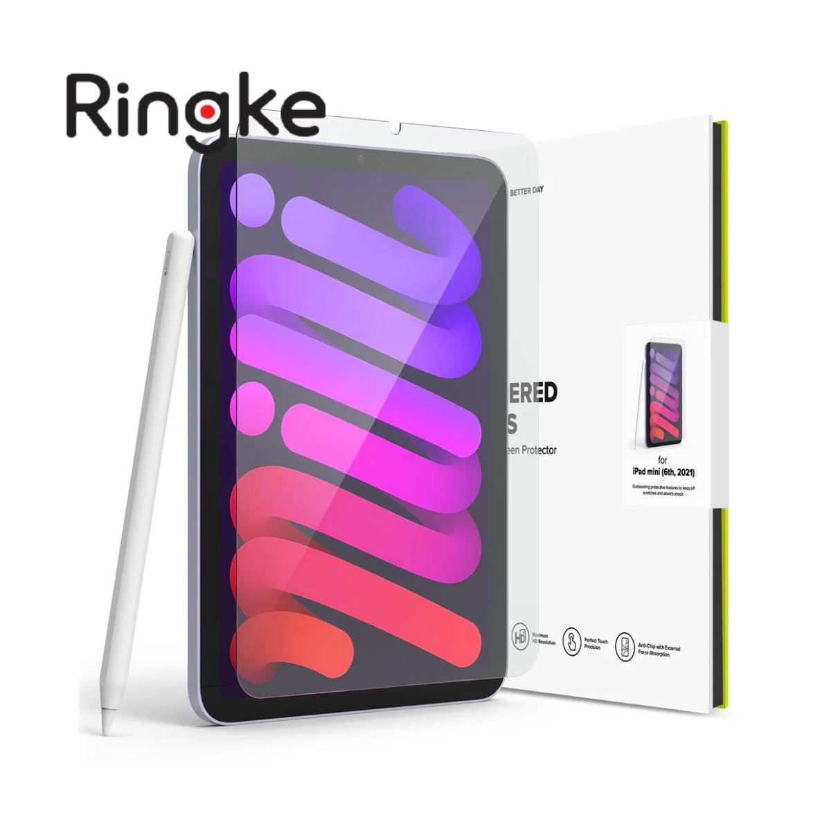 Ringke Tempered Glass for iPad Mini A17 Pro/6th - XtraSure | Apple Authorized Reseller in Myanmar