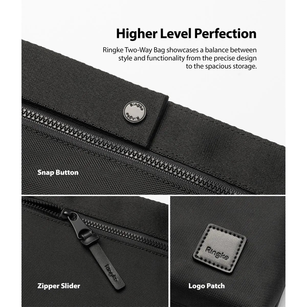 Ringke Two Way Bag (Black) - XtraSure | Apple Authorized Reseller in Myanmar