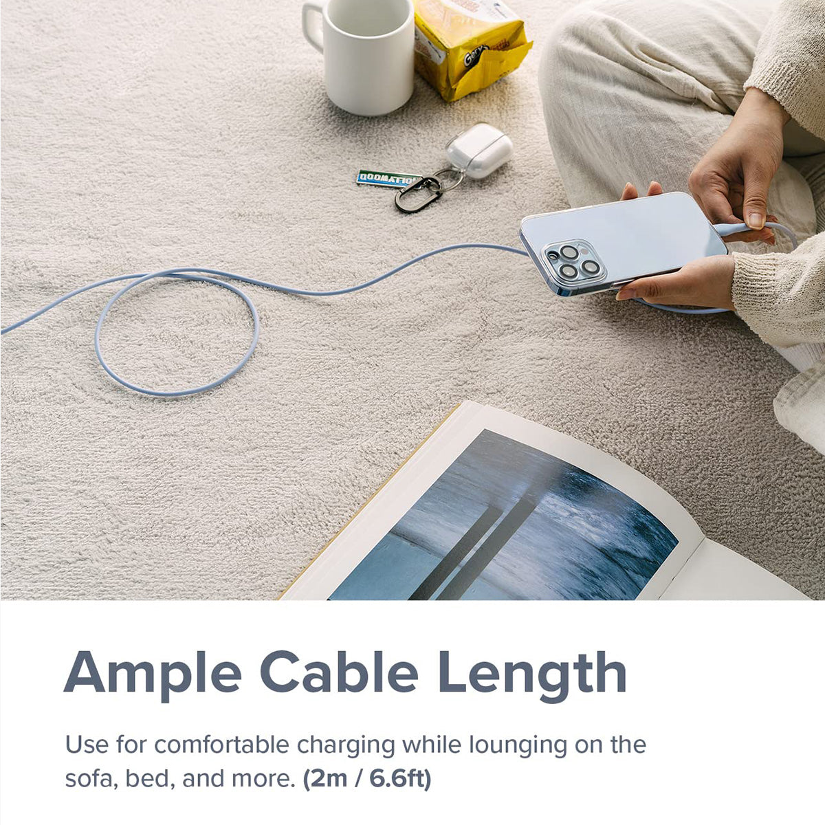 Ringke USB-C to Lighting Pastel Charging Cable (2m) - XtraSure | Apple Authorized Reseller in Myanmar