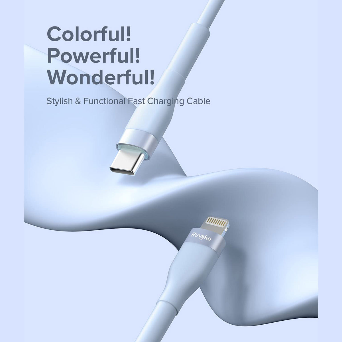 Ringke USB-C to Lighting Pastel Charging Cable (2m) - XtraSure | Apple Authorized Reseller in Myanmar