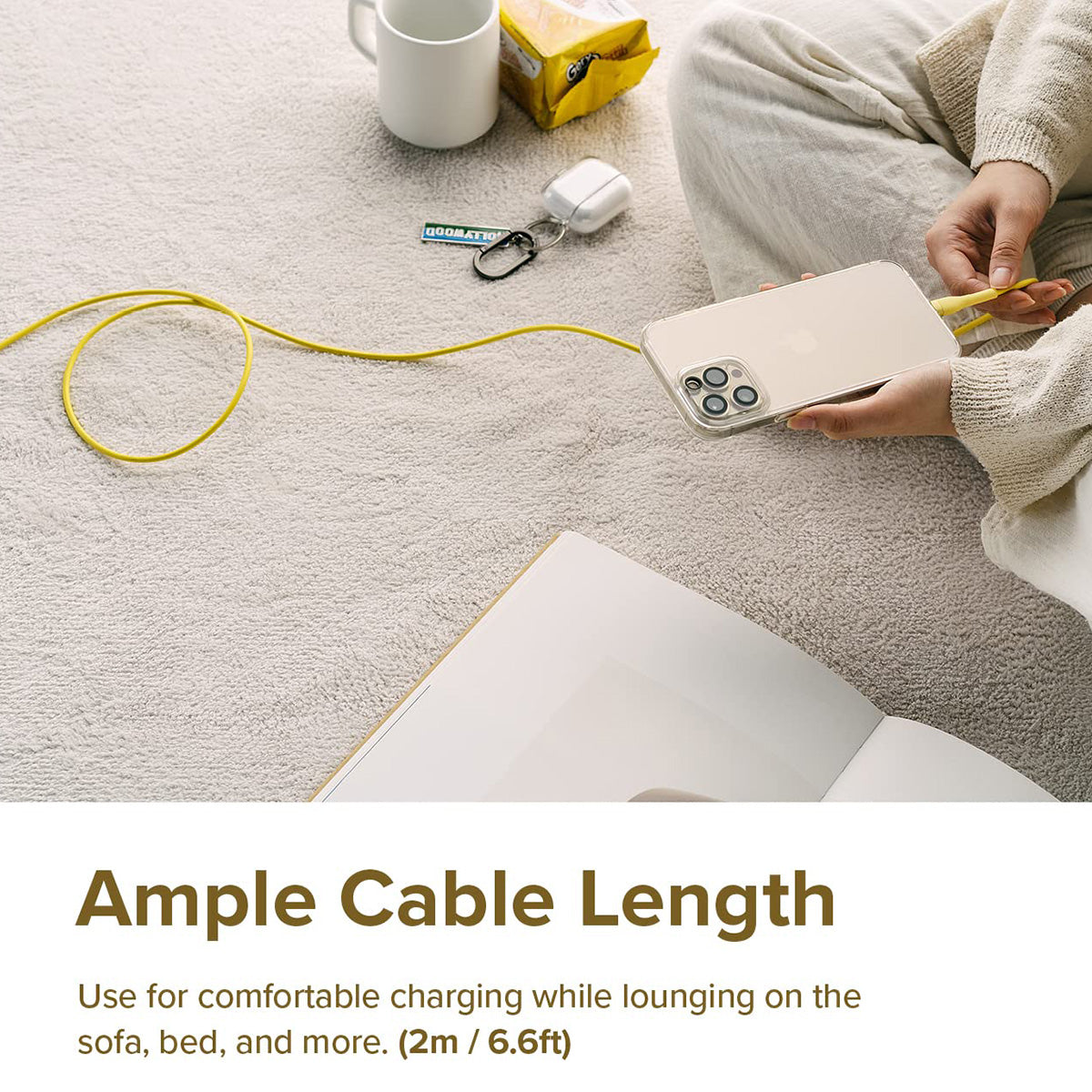 Ringke USB-C to Lighting Pastel Charging Cable (2m) - XtraSure | Apple Authorized Reseller in Myanmar