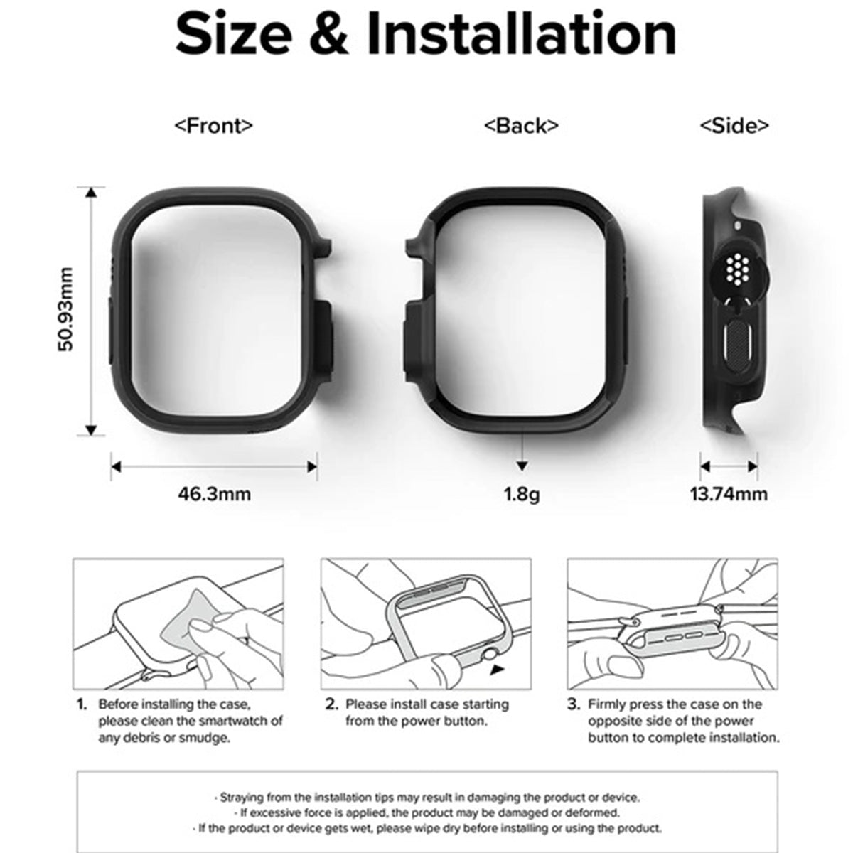Ringke Watch Ultra Slim Case - XtraSure | Apple Authorized Reseller in Myanmar