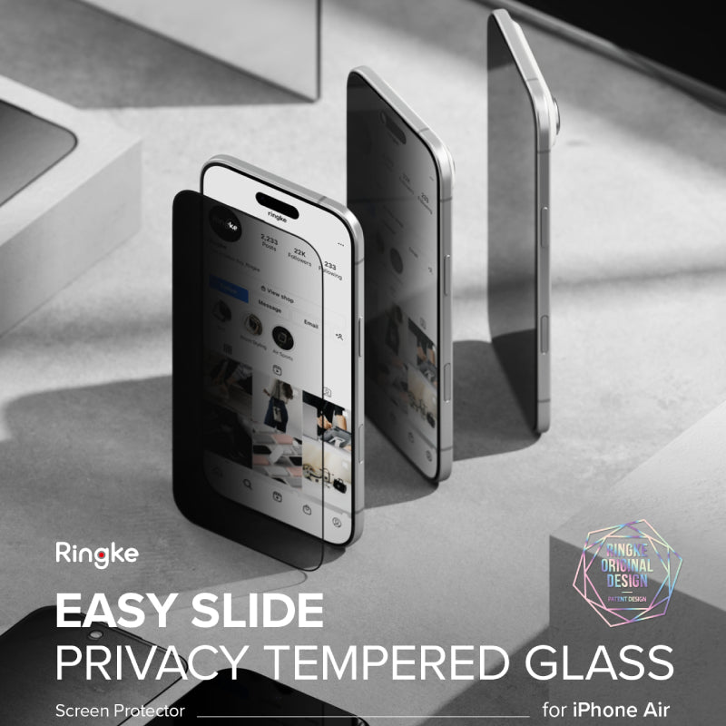 Ringke Easy Slide Privacy Tempered Glass for iPhone 17 Series