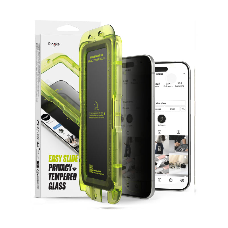 Ringke Easy Slide Privacy Tempered Glass for iPhone 17 Series