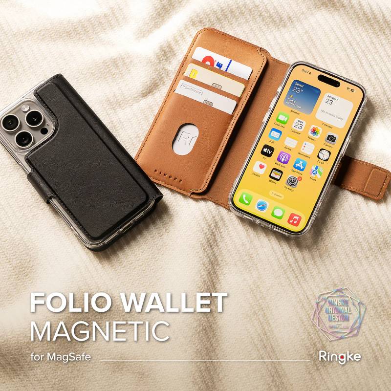 Ringke Folio Wallet Magnetic for iPhone 16 Series - XtraSure | Apple Authorized Reseller in Myanmar