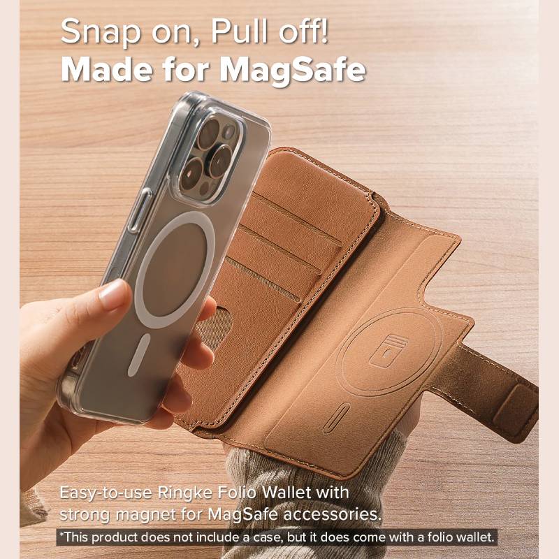 Ringke Folio Wallet Magnetic for iPhone 16 Series - XtraSure | Apple Authorized Reseller in Myanmar