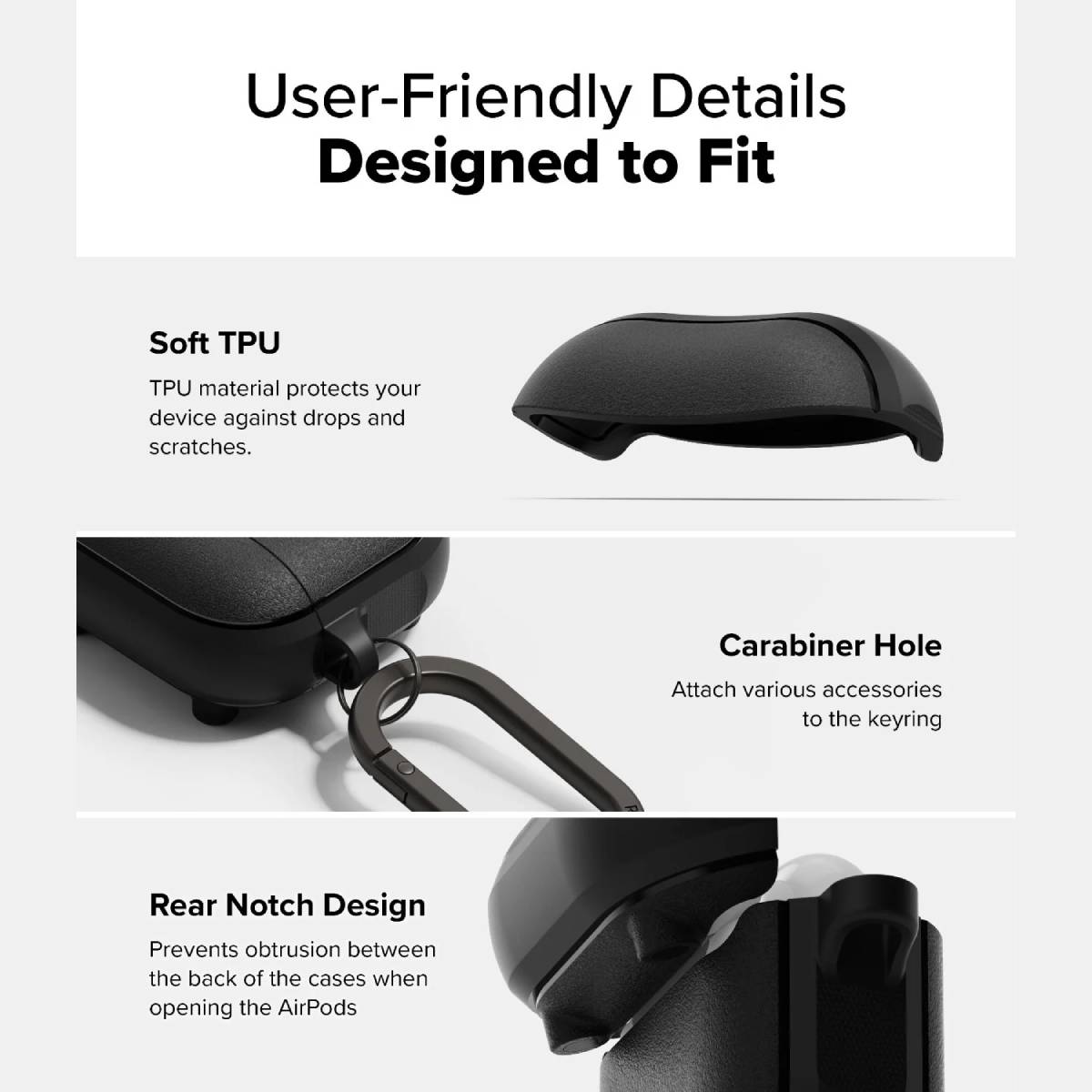 Ringke Onyx Magnetic Case for Airpods 4 - XtraSure | Apple Authorized Reseller in Myanmar