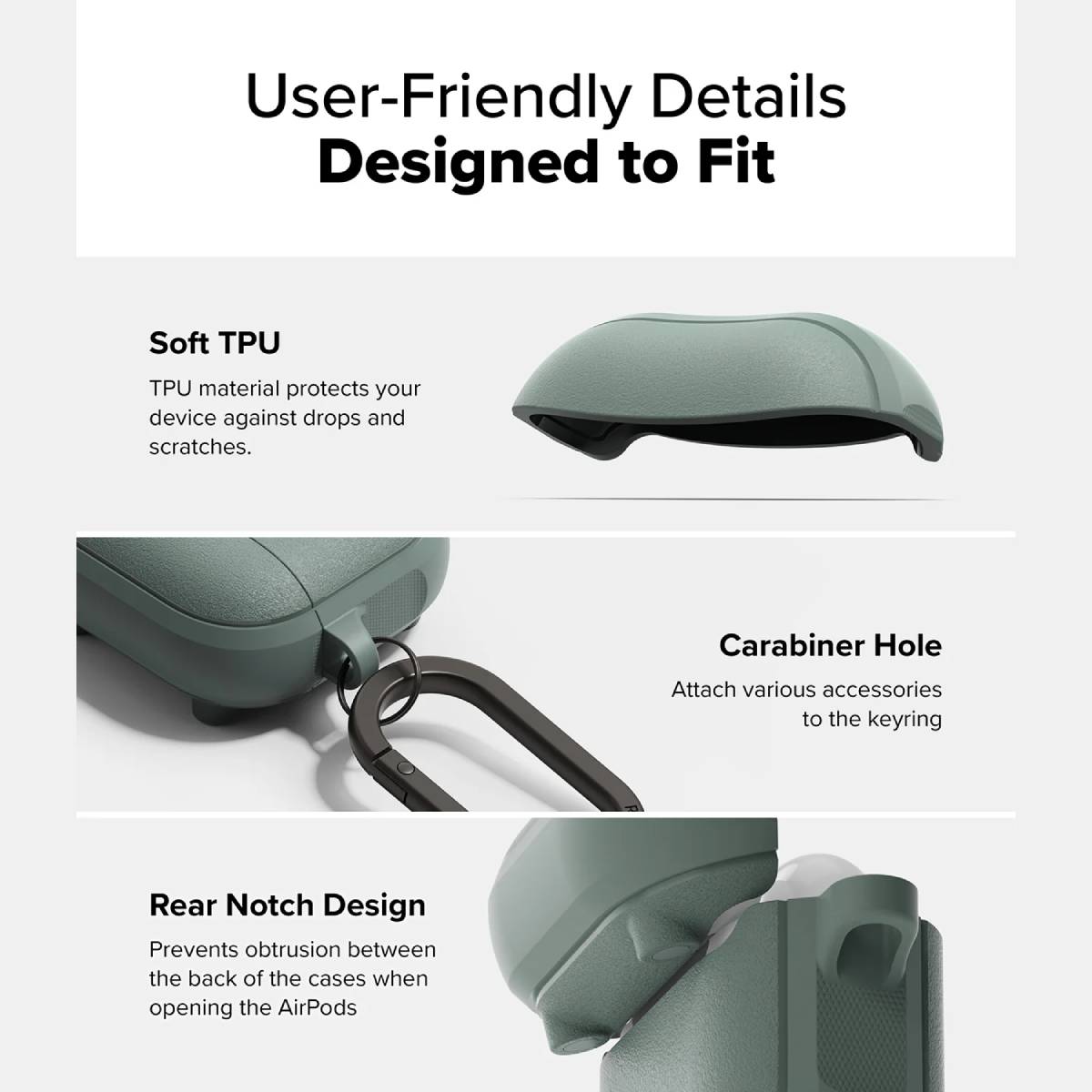 Ringke Onyx Magnetic Case for Airpods 4 - XtraSure | Apple Authorized Reseller in Myanmar