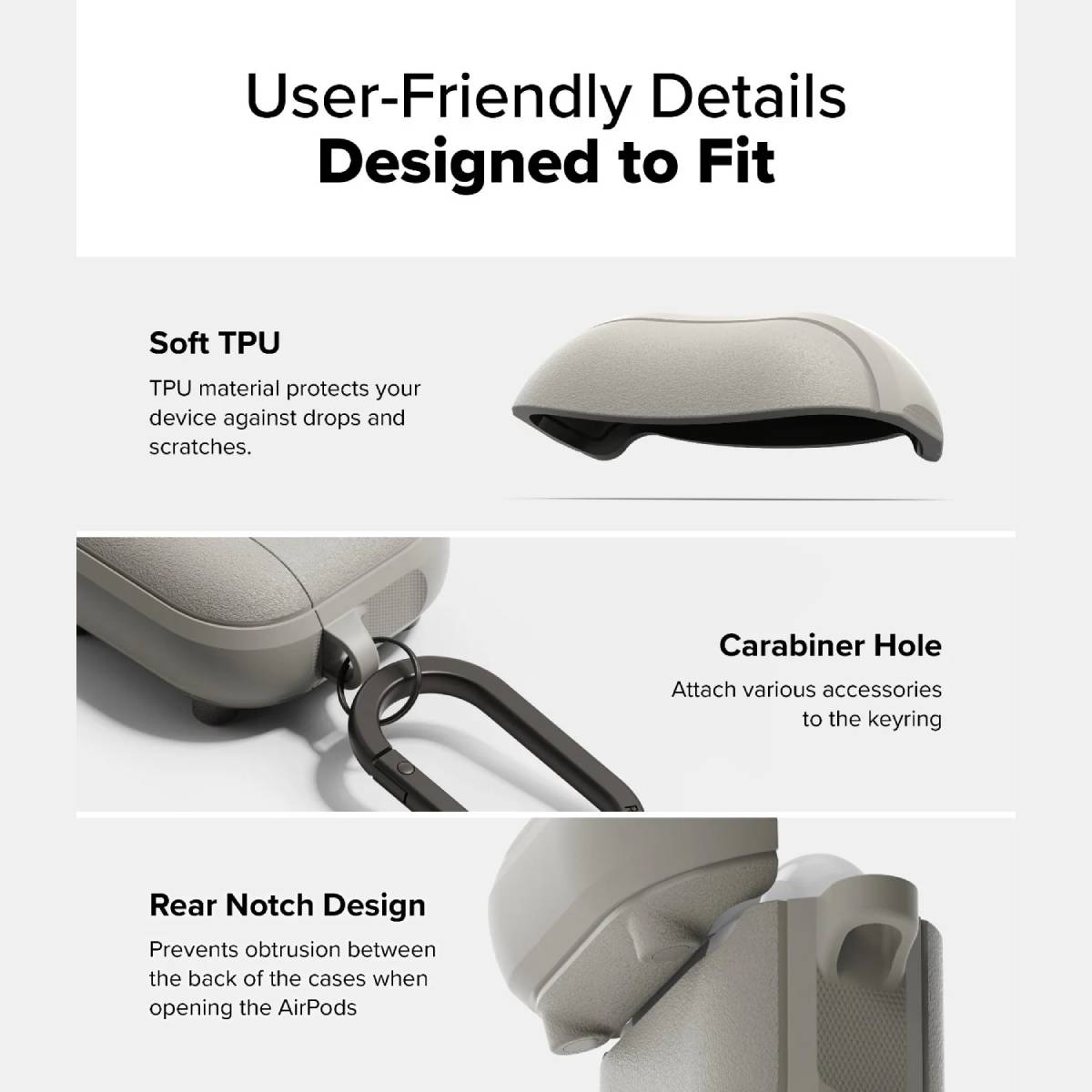 Ringke Onyx Magnetic Case for Airpods 4 - XtraSure | Apple Authorized Reseller in Myanmar