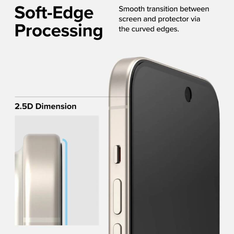 Ringke Privacy Glass Screen Protector for iPhone 16 Series