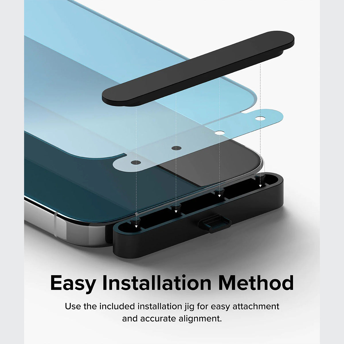 Ringke iD Full Glass Screen Protector for iPhone 15 Series - XtraSure | Apple Authorized Reseller in Myanmar