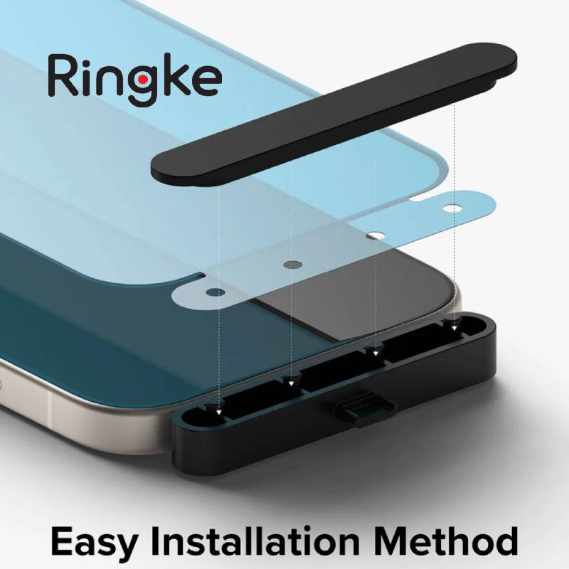 Ringke iD Full Glass Screen Protector for iPhone 16 Series - XtraSure | Apple Authorized Reseller in Myanmar