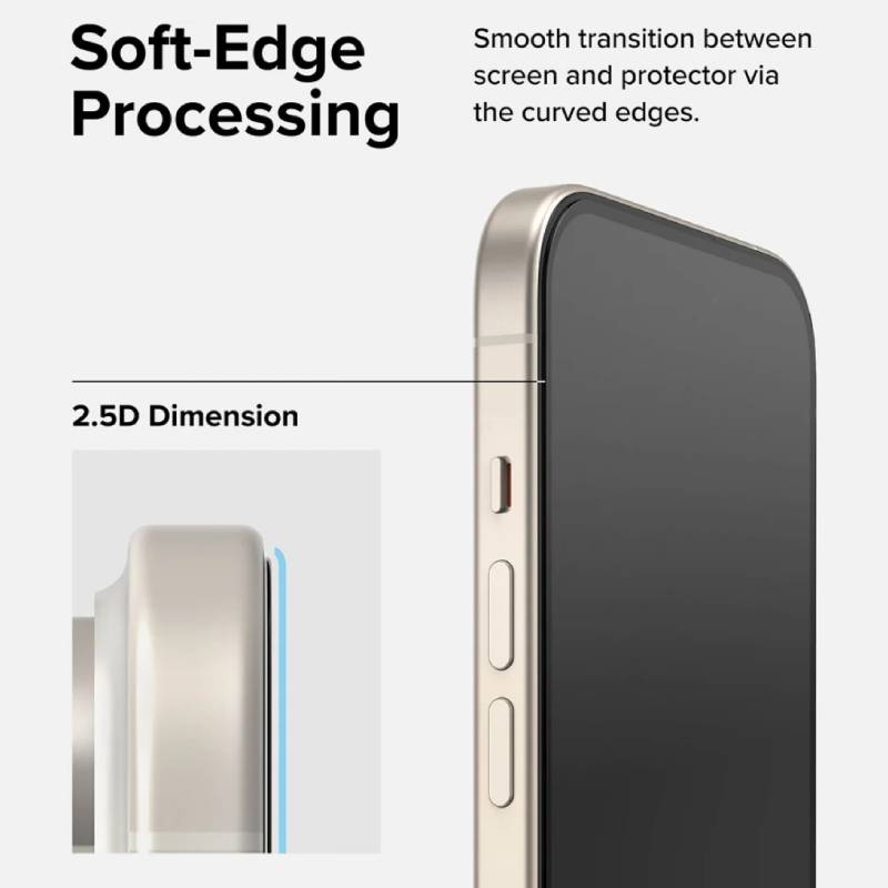 Ringke iD Full Glass Screen Protector for iPhone 16 Series - XtraSure | Apple Authorized Reseller in Myanmar