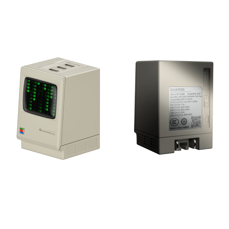 Sharge Retro 67W Type-C Wall Charger (S067U)