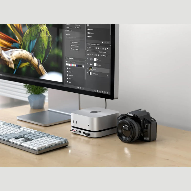 Satechi Mac Mini M6/M5 Pro/M4 Stand & Hub with SSD Enclosure