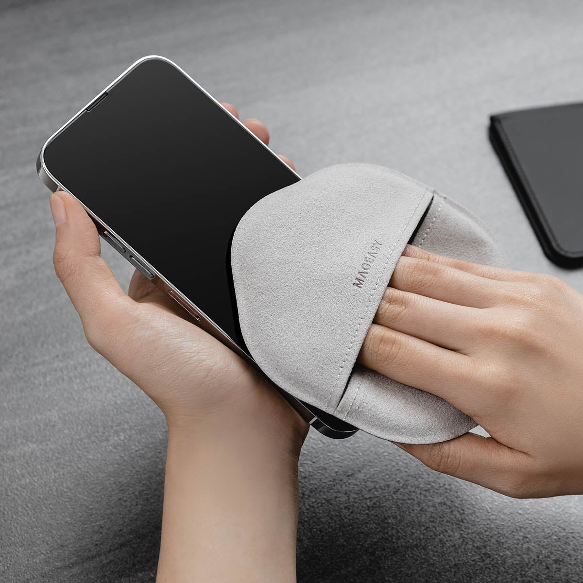 MagEasy Microfiber Polishing Cloth (Gray) - XtraSure | Apple Authorized Reseller in Myanmar