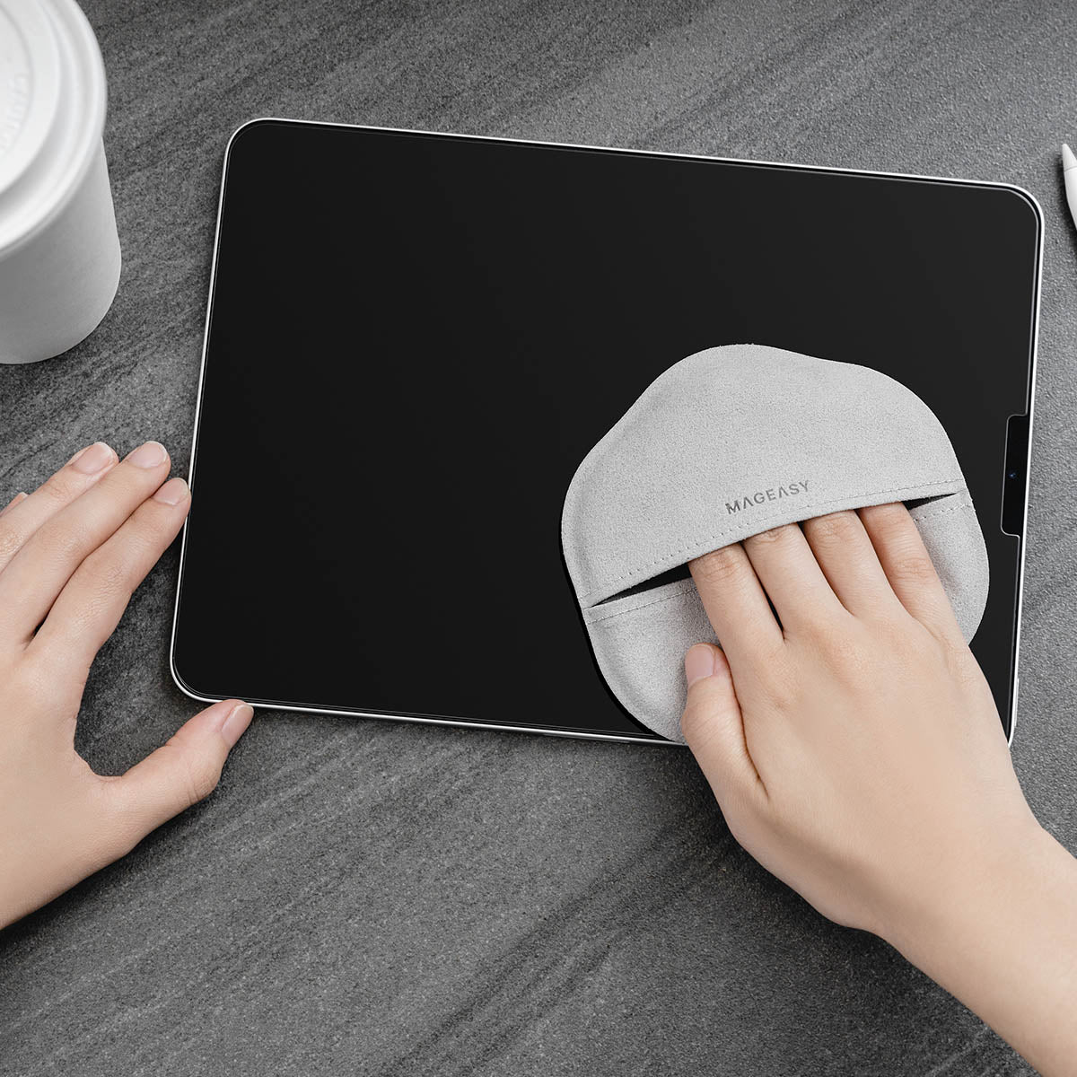 MagEasy Microfiber Polishing Cloth (Gray) - XtraSure | Apple Authorized Reseller in Myanmar