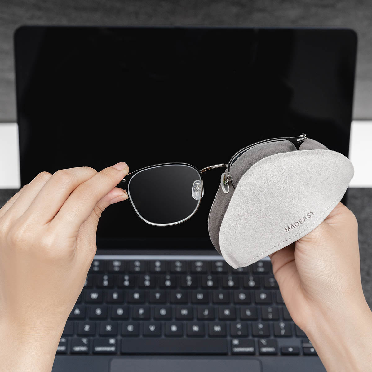 MagEasy Microfiber Polishing Cloth (Gray) - XtraSure | Apple Authorized Reseller in Myanmar