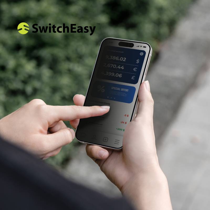 SwitchEasy Glass Privacy Screen Protector for iPhone 16 Series - XtraSure | Apple Authorized Reseller in Myanmar