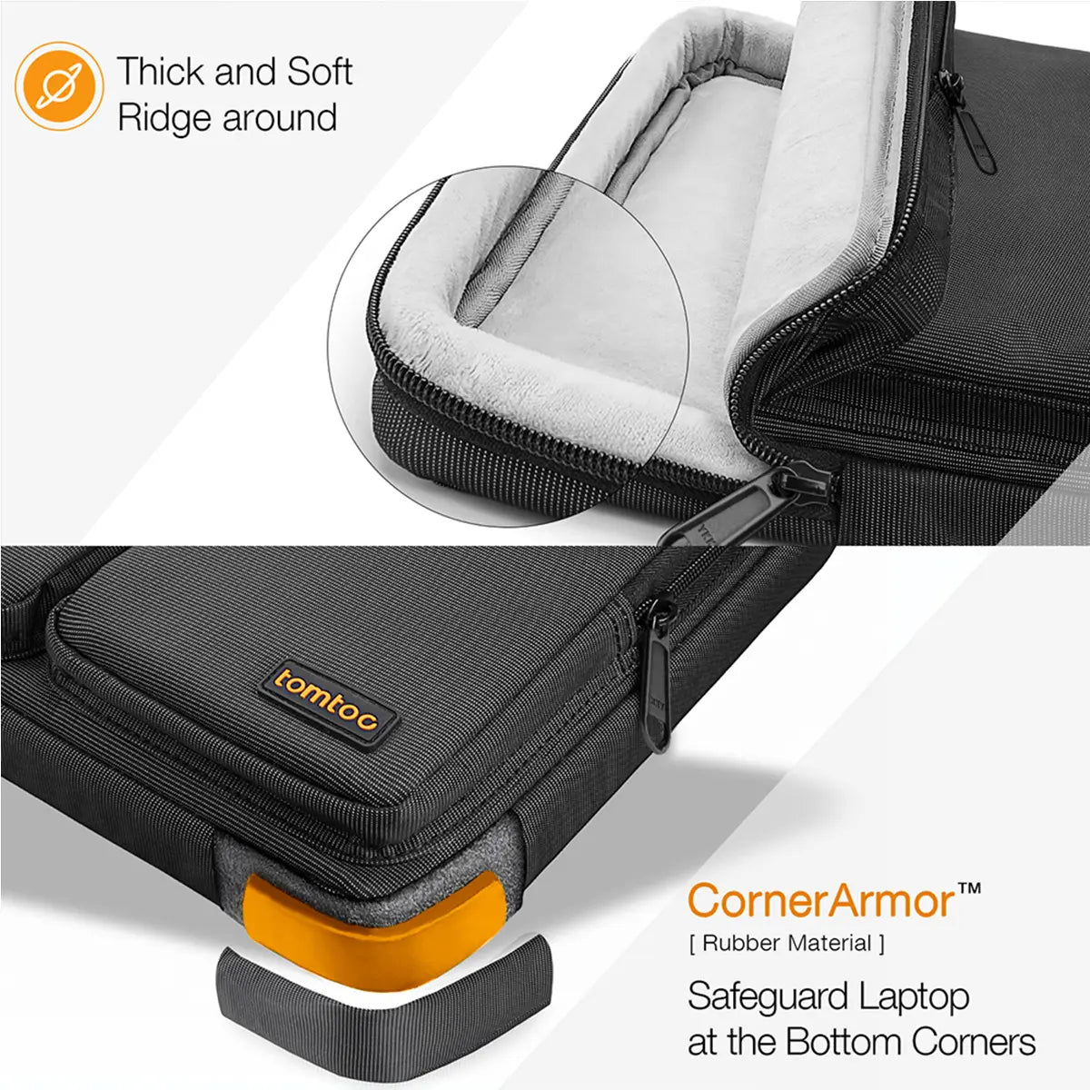 Tomtoc Defender-A42 Laptop Shoulder Bag for MacBook 13″ to 16″ - XtraSure | Apple Authorized Reseller in Myanmar