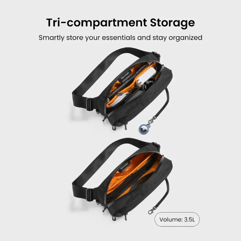 Tomtoc Aviator-T35 X-Pac Chest Bag (3.5L) - XtraSure | Apple Authorized Reseller in Myanmar