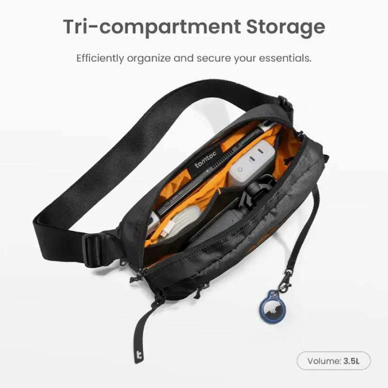 Tomtoc Aviator T33 Chest Bag (3.5L) - XtraSure | Apple Authorized Reseller in Myanmar