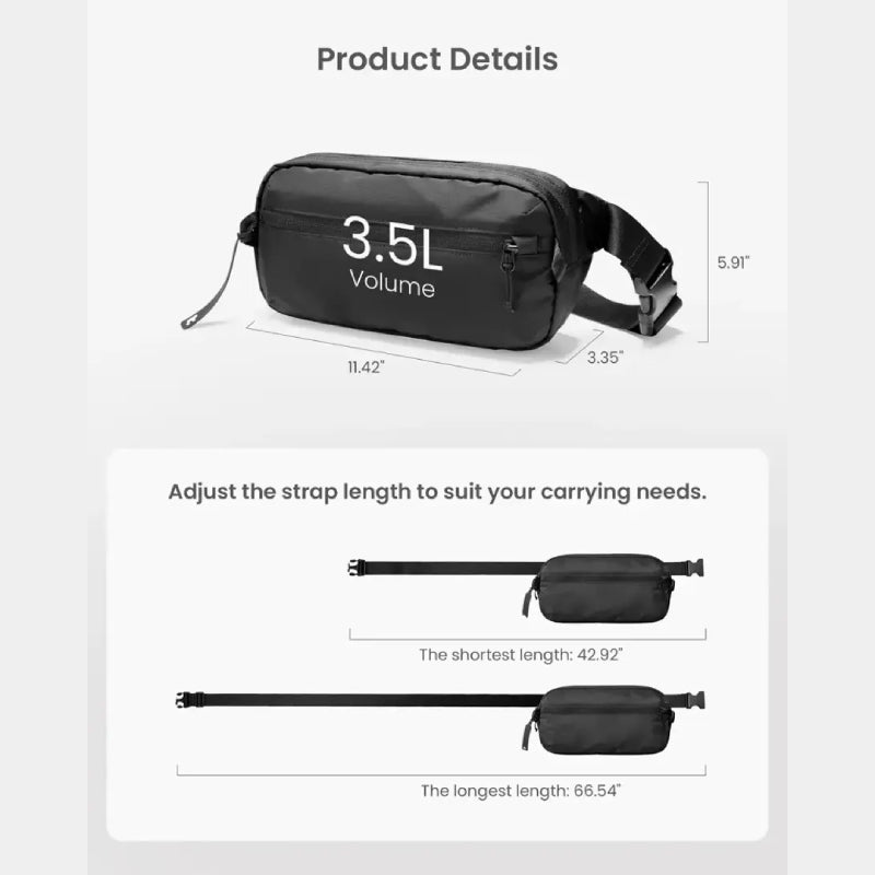 Tomtoc Aviator T33 Chest Bag (3.5L) - XtraSure | Apple Authorized Reseller in Myanmar