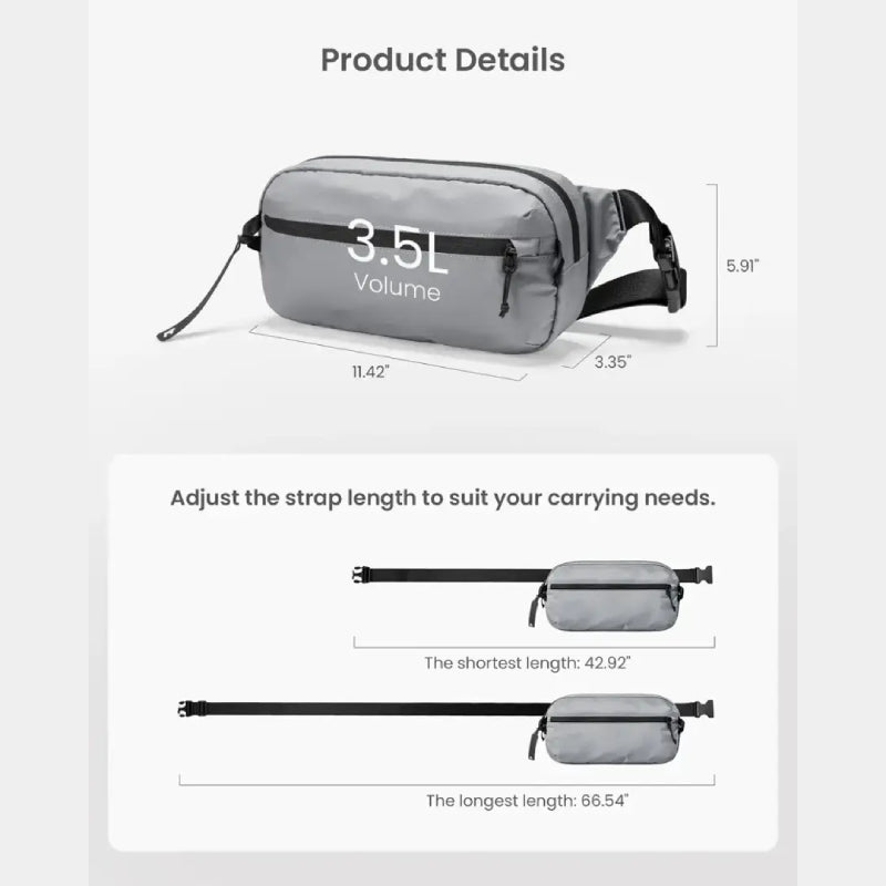 Tomtoc Aviator T33 Chest Bag (3.5L) - XtraSure | Apple Authorized Reseller in Myanmar