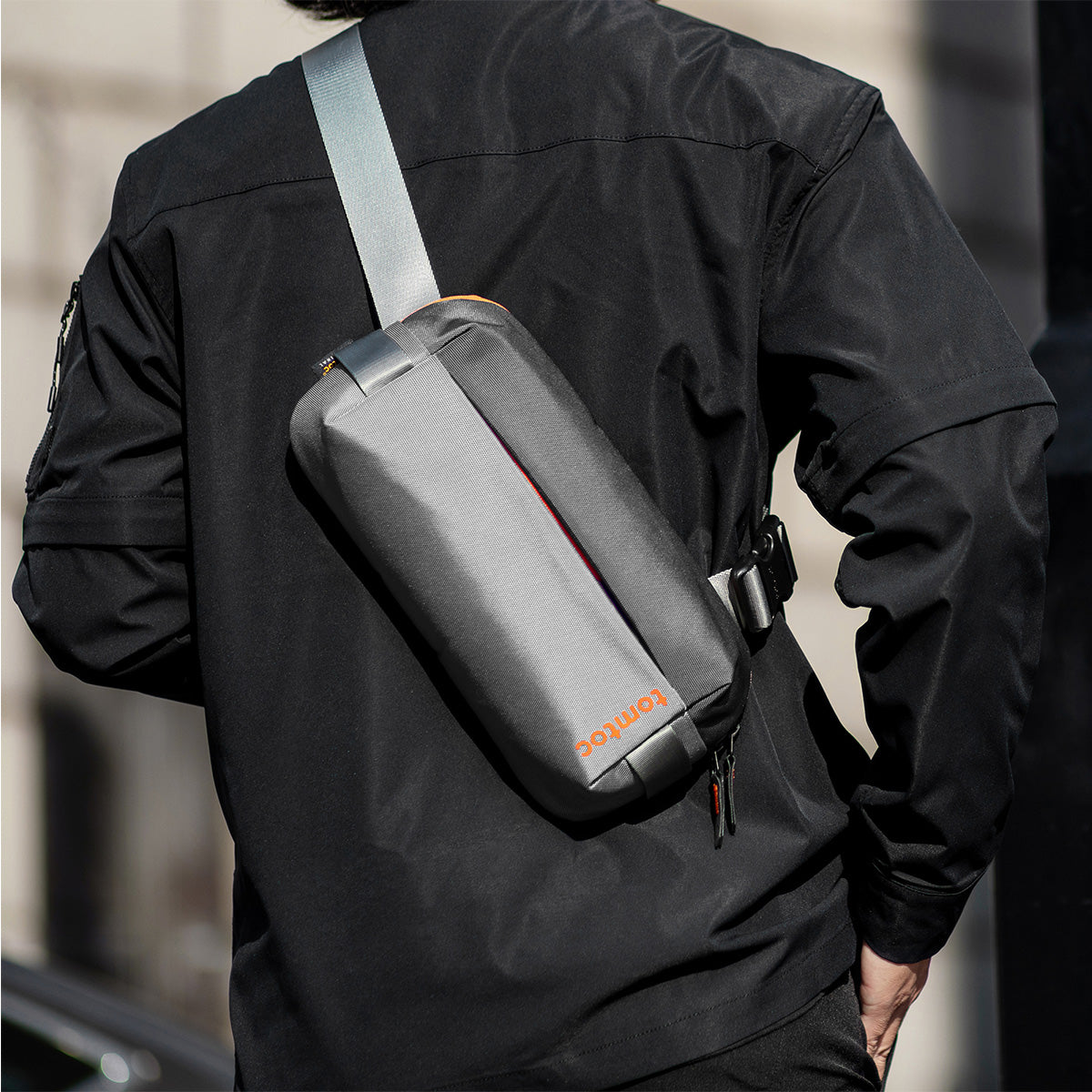 Tomtoc Explorer-H02 Urban Sling Bag with Minimalist EDC Design for iPad Mini 6 - XtraSure | Apple Authorized Reseller in Myanmar