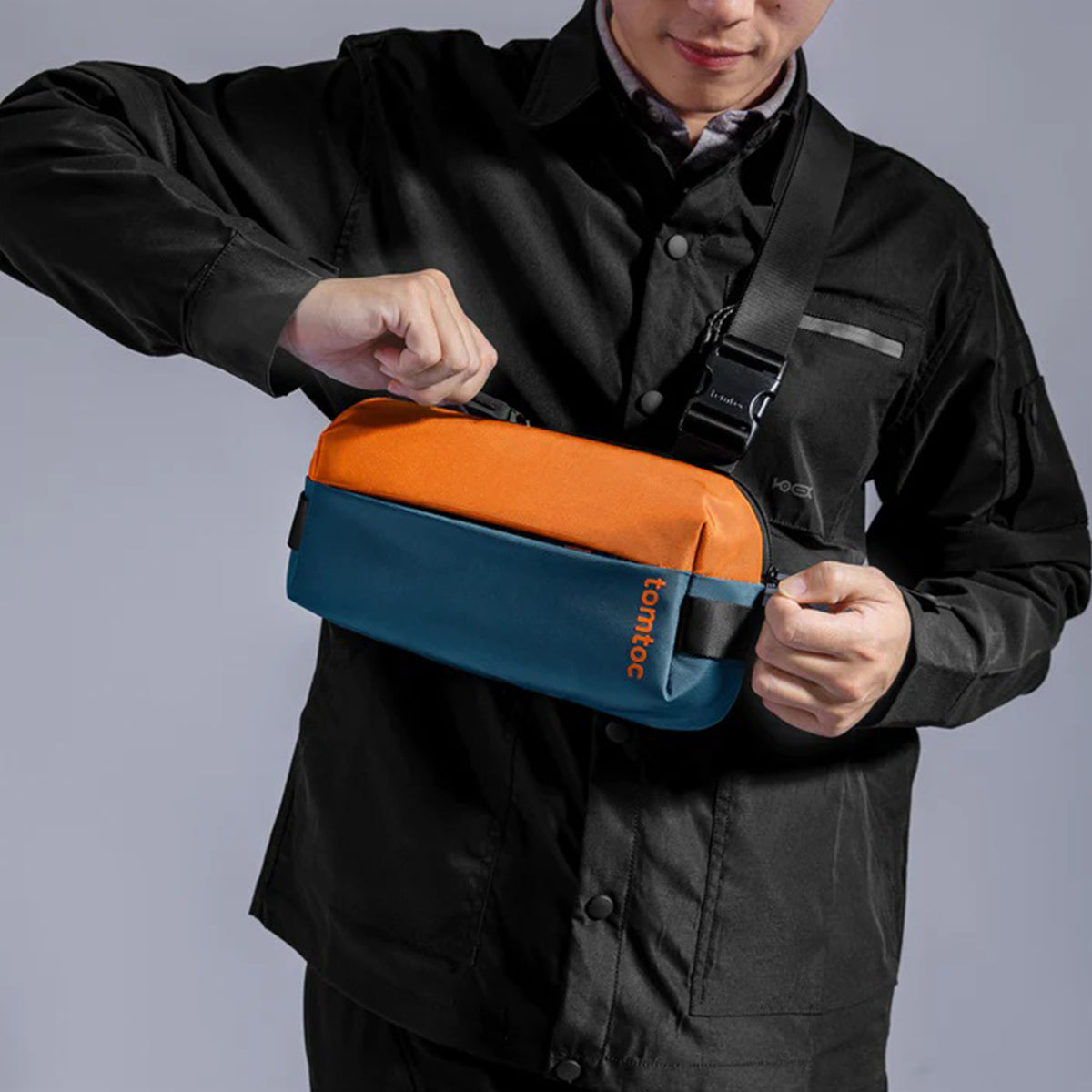 Tomtoc Explorer-H02 Urban Sling Bag with Minimalist EDC Design for iPad Mini 6 - XtraSure | Apple Authorized Reseller in Myanmar