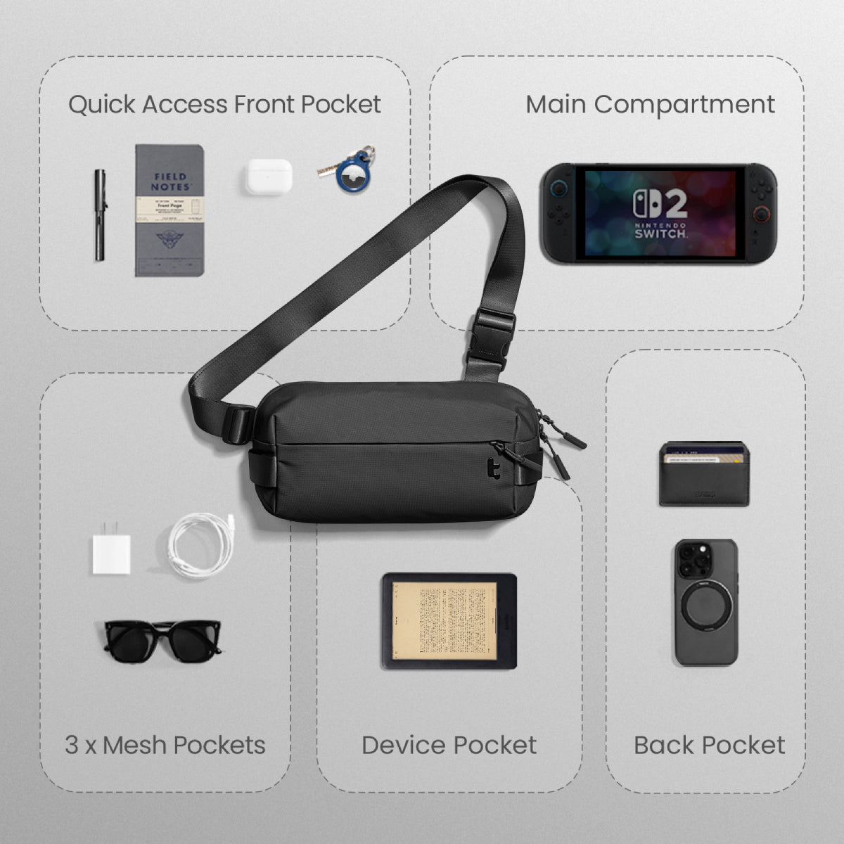 Tomtoc Explorer-T21 Urban Sling Bag