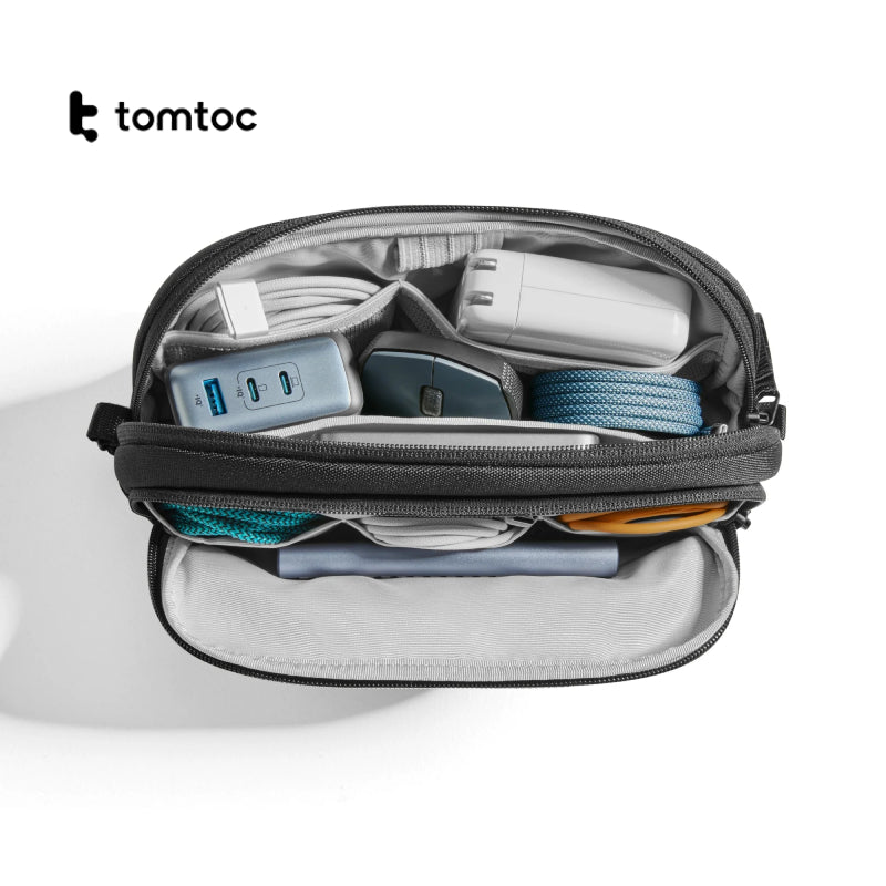 Tomtoc Light-T12 Electronic Accessory Pouch (1.8L) - XtraSure | Apple Authorized Reseller in Myanmar