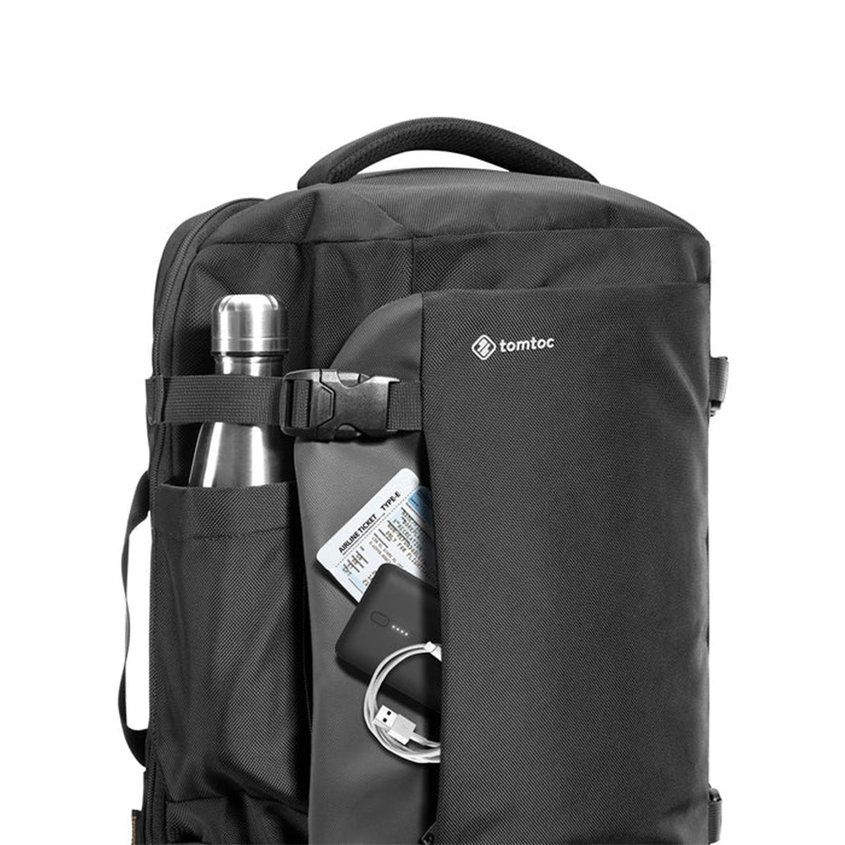 Tomtoc Navigator-A82 Travel Laptop Backpack 17″ (Black) - XtraSure | Apple Authorized Reseller in Myanmar