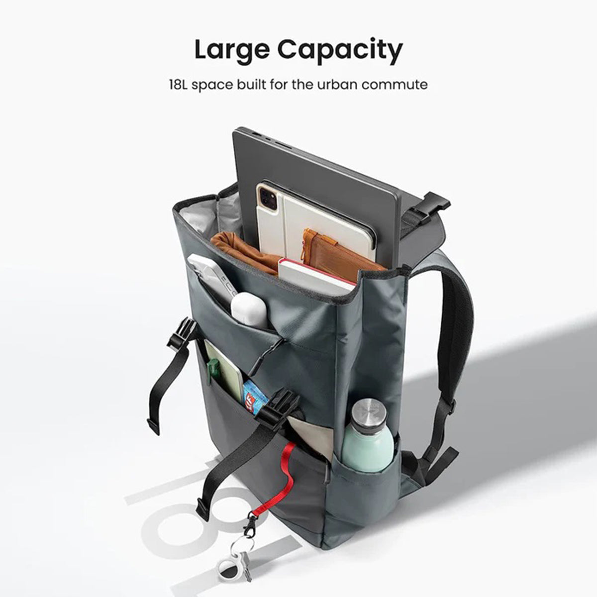 Tomtoc Slash-A64 Flip Laptop Backpack for 16″ - XtraSure | Apple Authorized Reseller in Myanmar