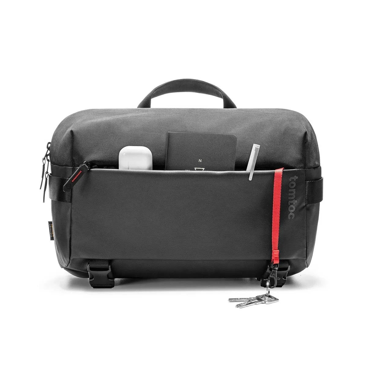 Tomtoc Explorer-H02 Sling Bag for Macbook Pro 14″ (Black) - XtraSure | Apple Authorized Reseller in Myanmar
