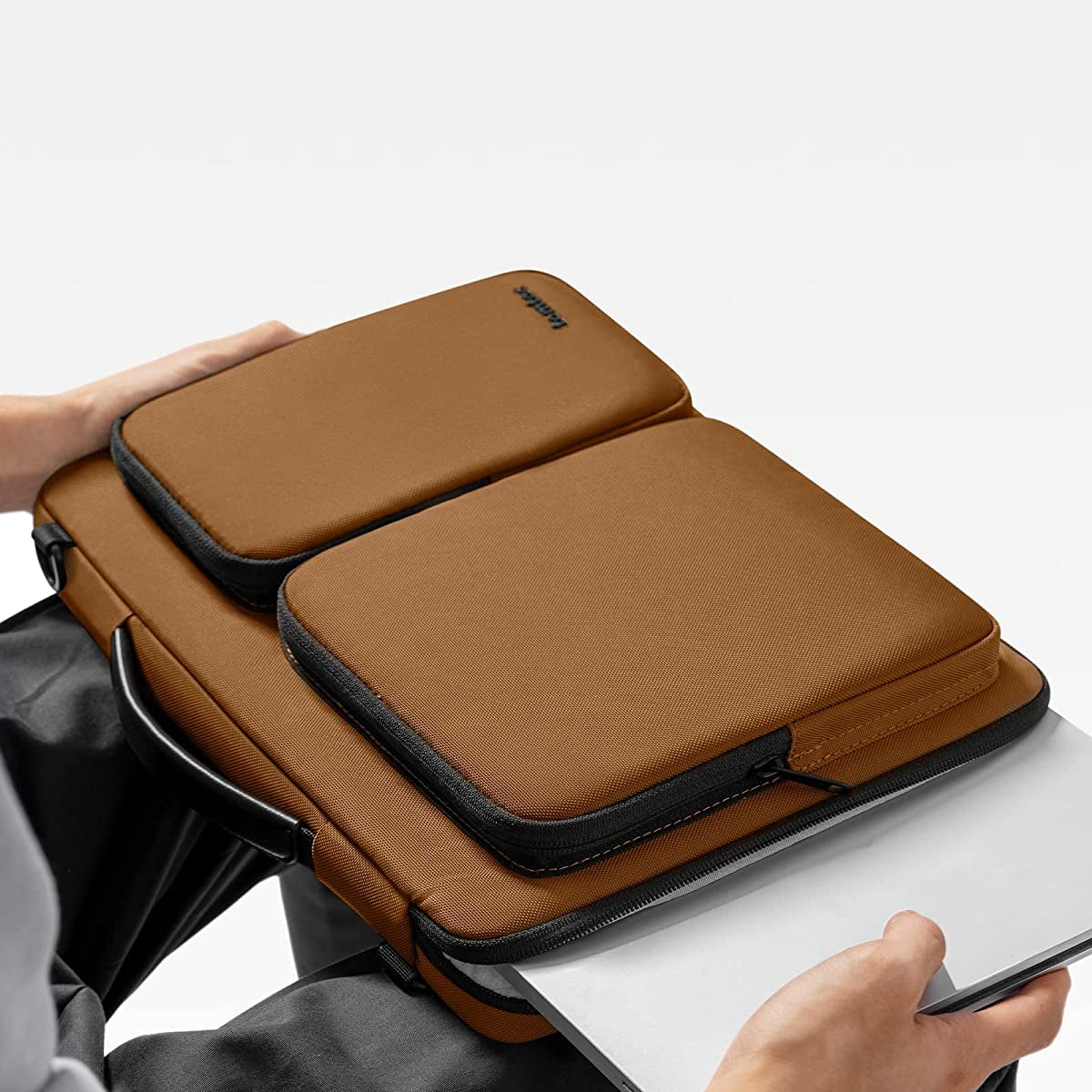 Tomtoc Defender-A42 Laptop Shoulder Bag for MacBook 13″ to 16″ - XtraSure | Apple Authorized Reseller in Myanmar
