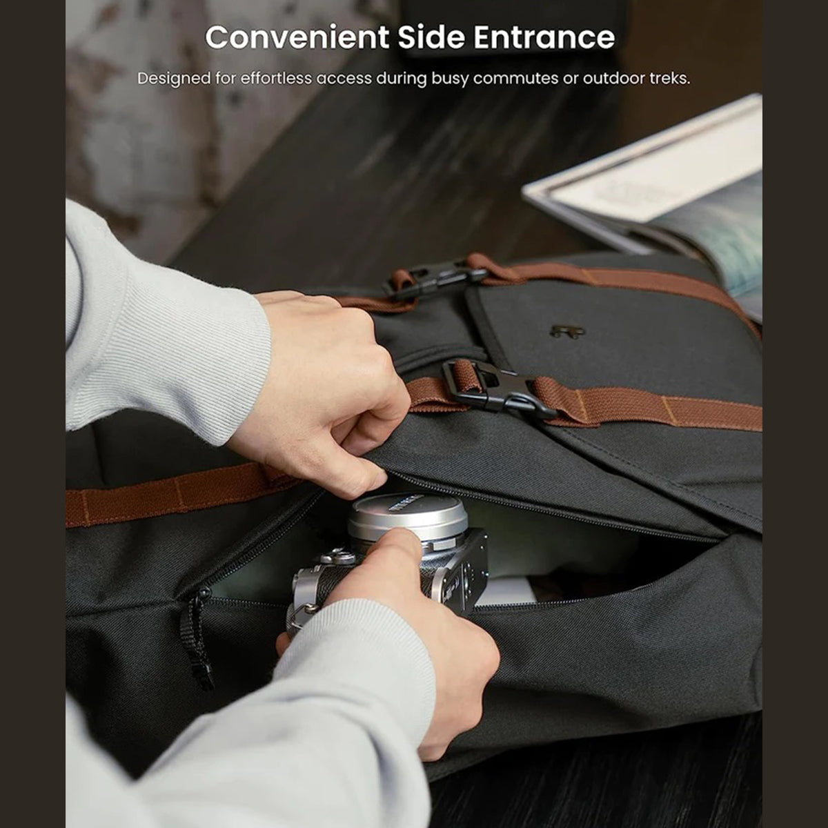 Tomtoc VintPack-TA1 22L Laptop Backpack 15.6″ - XtraSure | Apple Authorized Reseller in Myanmar